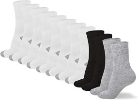 img 4 attached to Kids Sport Crew Sock ExpanTech