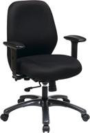 💺 high intensity use ergonomic office chair with 2-to-1 synchro tilt, black by office star logo