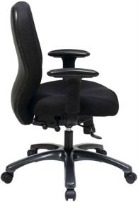 img 2 attached to 💺 High Intensity Use Ergonomic Office Chair with 2-To-1 Synchro Tilt, Black by Office Star