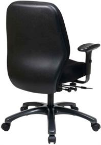 img 1 attached to 💺 High Intensity Use Ergonomic Office Chair with 2-To-1 Synchro Tilt, Black by Office Star