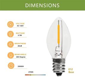 img 2 attached to Dimmable 6-Inch Replacement Chandeliers with Candelabra Equivalent