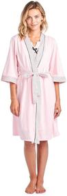img 3 attached to 2 Piece Nightgown and Robe Set for Women's Comfortable Loungewear