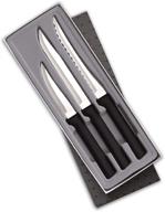 🔪 rada cutlery cooking essentials knife starter gift set - resin stainless steel, 8 7/8 inches, black handle logo