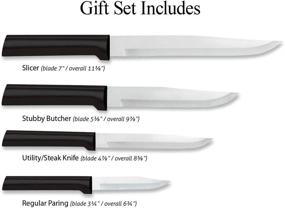 img 3 attached to 🔪 Rada Cutlery Cooking Essentials Knife Starter Gift Set - Resin Stainless Steel, 8 7/8 Inches, Black Handle