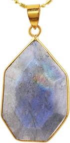 img 3 attached to 🌟 SUNYIK Natural Irregular Crystal Gemstone Pendant Necklace: A Stylish Accessory for Women and Men