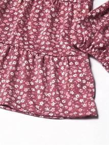 img 1 attached to Speechless Sleeve Jersey Tiered Burgundy Girls' Clothing