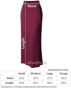 img 1 attached to Продукт: Женская премиум-длина USA Brown Women's Clothing для юбок от ShezPretty