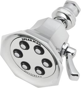 img 4 attached to 💦 Stylish Classic Bathroom Décor: Speakman S-2255 Anystream Shower Head, Polished Chrome, 2.5 GPM