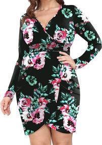 img 4 attached to 👗 Winter Dresses for Women: POSESHE's Bodycon Clothing Collection