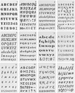 🖋️ шаблоны букв mr. pen: набор из 12 штук, размером 4 x 7 дюймов, для оформления текста, ведения бюллетеней и многого другого! логотип