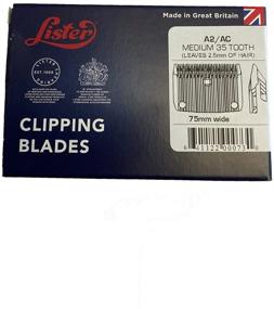 img 1 attached to 🔪 Premium Lister A2/AC Medium Blade - Ideal for Lister Star, Legend, Liberty, and Fusion Clippers (#258-11840)