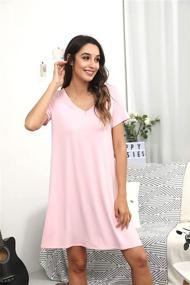 img 2 attached to WiWi Womens Bamboo Nightgown X Large