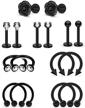 lcolyoli surgical diamond horseshoe piercing logo