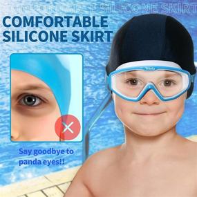 img 1 attached to Goggles Swimming Anti Fog Protection Silicone