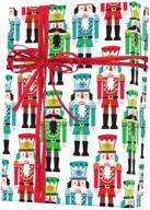 bright nutcracker soldiers holiday wrapping logo