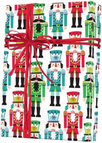 img 1 attached to Bright Nutcracker Soldiers Holiday Wrapping