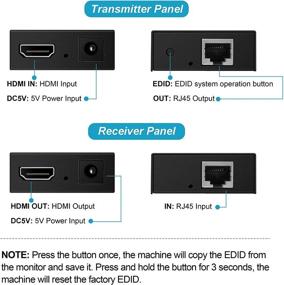 img 1 attached to avedio links Удлинитель HDMI на 196 футов через кабель Cat 5e/6/7 | 1080P@60Гц | Поддержка 3D | Копирование EDID | Глубокий цвет | Одно источник питания POC