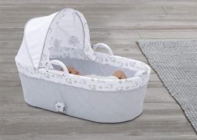 img 2 attached to Enhanced 2-in-1 Delta Children Moses Bedside Bassinet Portable Crib - Elephant Dreams