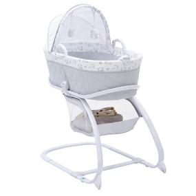 img 4 attached to Enhanced 2-in-1 Delta Children Moses Bedside Bassinet Portable Crib - Elephant Dreams