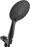 💦 soka 6 spray setting high pressure shower heads - massage spa 6" showerhead with handheld shower head, extra long 59-inch hose (5 feet) and adjustable bracket, matte black logo