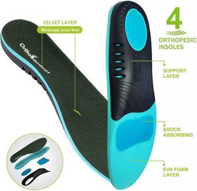 img 1 attached to Orthopedic Fasciitis Comfortable Orthotic Diabetic Men's Shoes