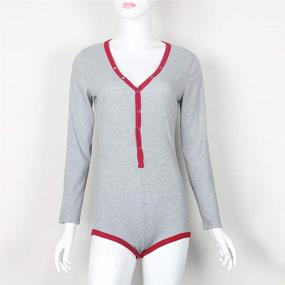 img 3 attached to 🧶 Roselux Knitted Bodysuit: Chic Women's Clothing in Jumpsuits, Rompers & Overalls