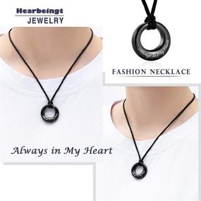 img 1 attached to 🔗 Hearbeingt Cremation Jewelry Urn Necklace for Ashes: The Circle of Life Eternity Memorial Pendant in 316L Stainless Steel