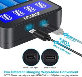 img 3 attached to 🔋 SEIVI LCD Universal Smart Charger: Efficient Power Solution for 18650, 26650, and Multiple Battery Types