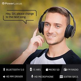 img 2 attached to Улучшите свои наушники PowerLocus Bluetooth Over-Ear с высококачественными аксессуарами и принадлежностями.