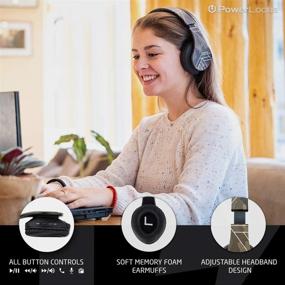 img 1 attached to Улучшите свои наушники PowerLocus Bluetooth Over-Ear с высококачественными аксессуарами и принадлежностями.