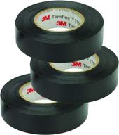 🔌 3m temflex 1700 vinyl electrical tape, 3/4 in x 60 ft, black (1.5core), pack of 3 logo