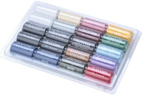 img 1 attached to 🧵 Bowerbird Craft: All-in-One Sewing Thread Assortment - 20 Spools, 17 Colors, 100% Polyester, 546yard/500m Each