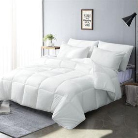 img 4 attached to 🛌 APSMILE Lightweight Down Alternative Comforter Queen Duvet - All Season Bed Blanket Review and Buying Guide