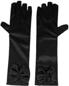 img 1 attached to 🧤 DreamHigh Stretch Finger Gloves: Stylish Accessories for Girls