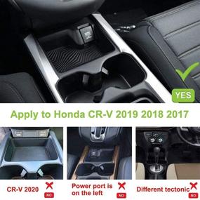 img 1 attached to CarQiWireless Wireless Charger: Honda CRV 2019 2018 2017 Car Charging Charger - Center Console Holder with Phone Charging Pad - CR-V Accessories