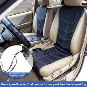 img 2 attached to Winter Warmth Guaranteed with REVIX PU Leather Seat Cover: A Cozy Cushion Sitting Pad