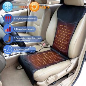 img 3 attached to Winter Warmth Guaranteed with REVIX PU Leather Seat Cover: A Cozy Cushion Sitting Pad