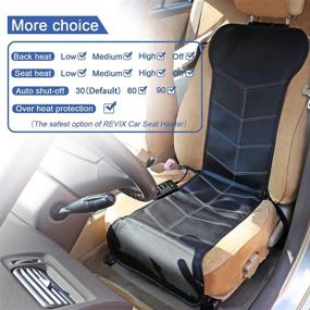 img 1 attached to Winter Warmth Guaranteed with REVIX PU Leather Seat Cover: A Cozy Cushion Sitting Pad