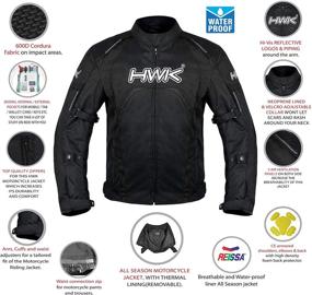 img 3 attached to Мотоциклетная куртка HWK Motorbike Waterproof