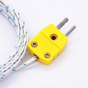 img 2 attached to Twidec/2Pcs K-Type Mini-Connector Probe Thermocouple Temperature Sensor -50~400 °C Range, 3M Line Length