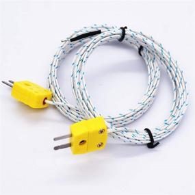 img 3 attached to Twidec/2Pcs K-Type Mini-Connector Probe Thermocouple Temperature Sensor -50~400 °C Range, 3M Line Length