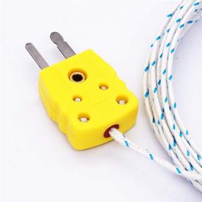 img 1 attached to Twidec/2Pcs K-Type Mini-Connector Probe Thermocouple Temperature Sensor -50~400 °C Range, 3M Line Length