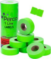 perco line fluorescent green labels logo