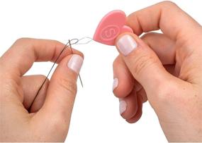 img 1 attached to 🧵 SINGER 07340 Decorative Plastic Needle Threaders: A Set of 3 Convenient Threaders for Easy Sewing