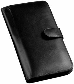 img 3 attached to Cowhide Leather Passport Travel Organizer