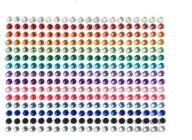 💎 sparkle and shine with sanc 300 pieces 5mm multicolor bling rhinestone sticker sheet: gem diamond self adhesive delight logo