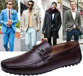 img 1 attached to 👞 Превосходные мужские кожаные мокасины для водителей от Cassa Leeni