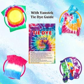 img 1 attached to 🎨 Vanstek Tie Dye DIY Kit: Vibrant 20-Color Fabric Dye Set for Women, Kids, & Men - Perfect Gift for Family, Friends & Party Fun!