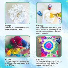 img 2 attached to 🎨 Vanstek Tie Dye DIY Kit: Vibrant 20-Color Fabric Dye Set for Women, Kids, & Men - Perfect Gift for Family, Friends & Party Fun!