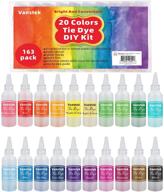 🎨 vanstek tie dye diy kit: vibrant 20-color fabric dye set for women, kids, & men - perfect gift for family, friends & party fun! logo